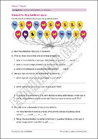 Balloon probability quiz