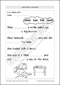 Cloze activities for reluctant readers (B)
