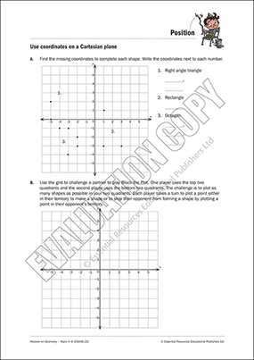 Cartesian Graphs Worksheets Plotting Points On A Cartesian Plane