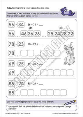 Count back to solve subtraction equations (Pt 1) Cover