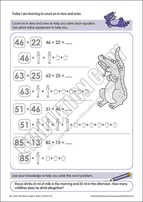 Count on to solve addition equations (Pt 4) Cover
