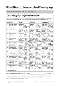 Informative text: What Kind of Learner Am I?