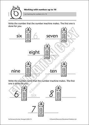 Learning numbers 6 to 10 and revising 0 to 5. Cover