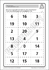 Order numbers to 20 (Part A)
