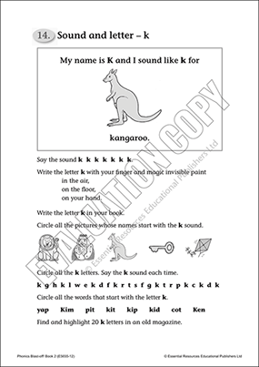 Sound and letter - k Cover