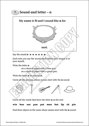Sound and letter - n Cover