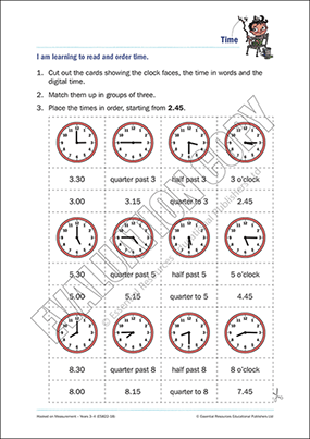 Time: quarter and half past (1) Cover